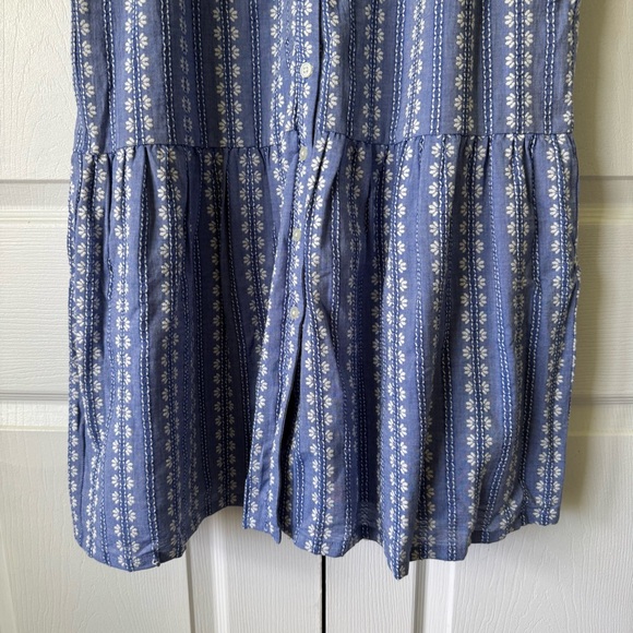 LOFT petal striped tiered pocket shirtdress - Size XS - Picture 4 of 15